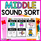 Middle Sounds Sorting Activity - Kindergarten Winter Liter