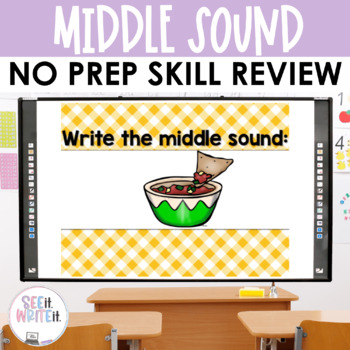 Preview of Middle Sounds Word Work Activity | Morning Work | Reading Center