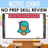 Middle Sounds Word Work Interactive PowerPoint