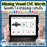 CVC Boom Cards ™ | Middle Vowel Sounds in CVC Words Task Cards