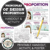 Middle, High School Art: Principles of Design Proportion W