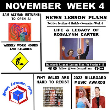 Preview of Middle and High School Current Events Reading Comprehension_2023_11.Nov Week 4