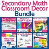 Middle and High School Math Classroom Decor for Back to School