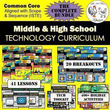 Preview of Middle and High School STEM and Technology Curriculum