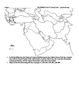 Middle east maps eastern cultures geography by The Sassy History Teacher