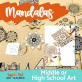 Middle or High School Art Mandala Design Radial Symmetry A