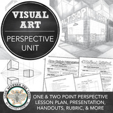 Perspective Drawing Unit w One & Two Point Perspective Art