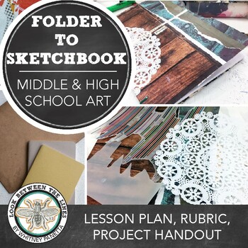 Preview of Middle, High School Visual Art Project: Make Your Own DIY Sketchbook Project