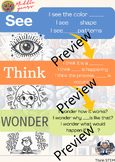 Middle years- See, Think, Wonder thinking routine bundle.