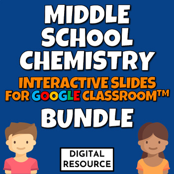 Preview of Middle School Chemistry Interactive Google Slides Bundle Digital Resource