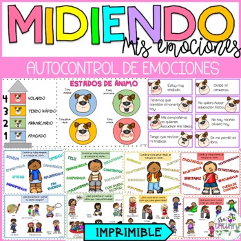 Preview of Midiendo mis Emociones | Autocontrol de Emociones | Self Control in Spanish