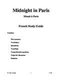 Midnight in Paris-French Study Guide