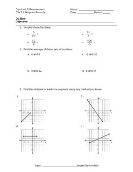 Midpoint Formula by Deepti Khare | Teachers Pay Teachers