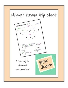 Preview of Midpoint Formula Help Sheet