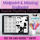 Midpoint Formula and Missing Endpoint DIGITAL Mystery Pict