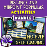 Midpoint and Distance Formula Activities Digital Bundle