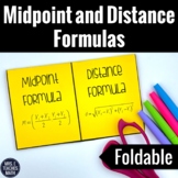 Midpoint and Distance Formula Foldable