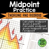 Midpoint of Two Points Practice, Mystery Graph