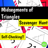 Midsegment Theorem in Triangles Scavenger Hunt Activity