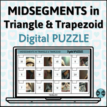 Preview of Midsegments in Triangle and Trapezoid - Digital Puzzle