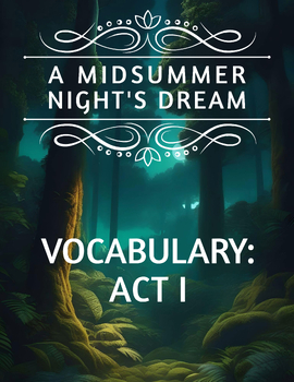 Preview of A MIDSUMMER NIGHT'S DREAM // Act 1 Vocabulary Review