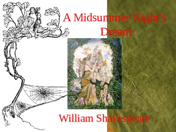 Preview of Midsummer Night's Dream Power Point PPT