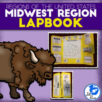 Preview of Midwest Region of the United States Lapbook or Interactive Notebook