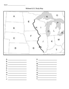 Us Map Quiz Worksheets Teaching Resources Teachers Pay Teachers