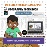 Midwest and Great Plains EASEL/PDF Differentiated US Geogr