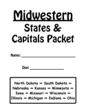 Midwestern States and Capitals Review Packet