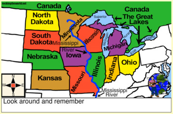 Preview of Midwestern United States Geography Song & Video: Rocking the World