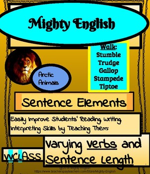 Preview of Mighty English--Sentence Elements: Varying Verbs and Sentence Length