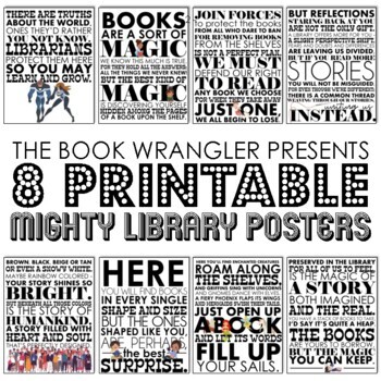 Mighty Library Posters by TheBookWrangler | TPT