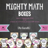 Challenge Math Boxes for 1st grade Everyday Math 4 Bundle