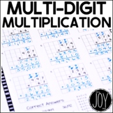 Multi Digit Multiplication Worksheets with 2 Digit by 2 Digit Multiplication