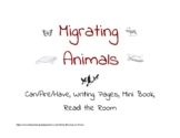 Migrating Animals (graphic organizers, writing pages, mini
