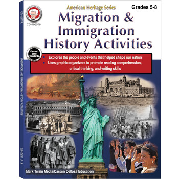 Preview of Migration & Immigration History Activities, Grades 5 - 8 405078-EB