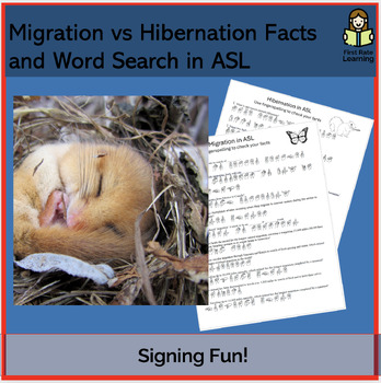 Preview of Migration vs Hibernation (Animals during the winter) ASL Winter Fun