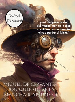 Preview of Miguel de Cervantes Don Quijote AP Spanish Literature Large Classroom Poster