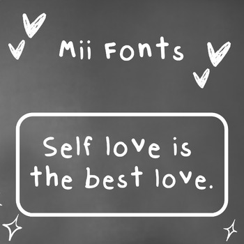 Preview of MiiFonts | Kid font | Handwriting font - Set 1