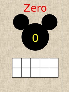 Preview of Mickey Numbers/Ten Frame