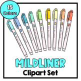 Mildliner Highlighter Clipart Set