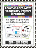 Math Vocabulary Posters (Fractions)