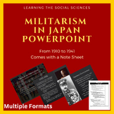 Militarism & Imperialism in Japan 1904-41 PowerPoint & Not