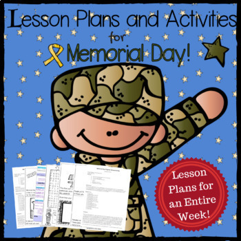 Preview of Military Appreciation + Memorial Day + Unit + Lesson Plans + Crafts + Activities