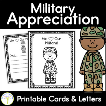 Preview of Military Appreciation Thank You Cards Letters and MORE