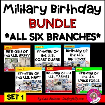 Preview of Military Birthday BUNDLE- (All Six Branches)