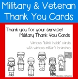 Military Branches - Veterans - Thank you Cards