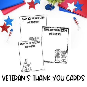Preview of Military Thank You Cards FREEBIE | Patriot Day and Veteran's Day