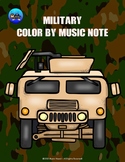 Military/Veteran's Day Color By Music Note Rhythm Coloring
